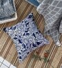 Blue Cotton Geometric 24x24 inches Cushion Covers (Pack of 2)