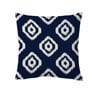 Blue Cotton Geometric 24x24 inches Cushion Covers (Pack of 2)