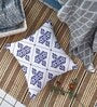 Blue Cotton Geometric 24x24 inches Cushion Covers (Pack of 2)