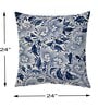 Blue Cotton Geometric 24x24 inches Cushion Covers (Pack of 2)