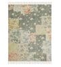 Blue Cotton Abstract 5 x 7 Feet Dhurrie