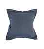Blue Cotton Geometric Print 18x18 inches Square Cushion Cover