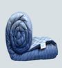 Blue Cotton Geometrical 150 GSM Single Bed Comforter