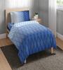 Blue Cotton Geometrical 80 GSM Single Bed Dohar