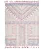 Blue Cotton Hand Woven 4 X 5 Feet Dhurrie