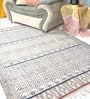 Blue Cotton Hand Woven 5 x 3 Feet Dhurrie