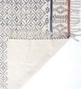 Blue Cotton Hand Woven 5 x 3 Feet Dhurrie
