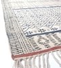 Blue Cotton Hand Woven 5 x 3 Feet Dhurrie