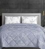 Blue Cotton Heavy Winter 210TC Printed Double 400GSM Comforter