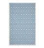 Blue Cotton Machine Made 2 X 3 Feet Dhurrie