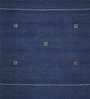 Blue Cotton Machine Made 4 X 6 Feet Dhurrie
