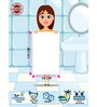 Blue Cotton Marvel Avengers 400 GSM Bath Towel (1Pc)