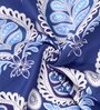 Blue Cotton Patterned 120 GSM Double Bed Dohar