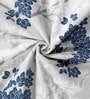 Blue Cotton Patterned 120 GSM Single Bed Dohar