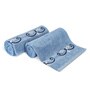 Blue Cotton Patterned 500 GSM Towel Set 8 Pieces