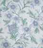 Blue Cotton Polyester Fruit Print 115 GSM Double Bed Quilt