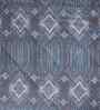 Blue Cotton Polyester Geometric Print 110 GSM Double Bed Quilt