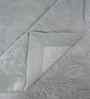 Blue Cotton Polyester Solid & Self Design 145 GSM Double Bed Quilt