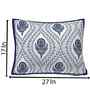 Blue Cotton Premium Quality 180 TC (17*27 Inches) Pillow Covers Set