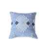 Blue Cotton Printed 18x18 inches Square Cushion Cover