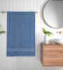 Blue Cotton Printed 300 GSM Bath Towel (1 Pc)
