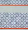 Abstract Pattern Blue Cotton 89X59 Inch Table Cloth
