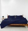 Blue Cotton 210TC Colors Striped Heavy Winter Double 400GSM Bedding Set 1 Comforter 1 Bedsheet 2 Pillow Covers