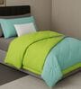 Blue Cotton 210TC Solid Plain All Weather Single 150GSM Reversible Comforter