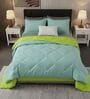 Blue Cotton 210TC Solid Plain Heavy Winter Double 400GSM Reversible Comforter