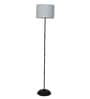 Blue Cotton Shade Club Floor Lamp Iron Base