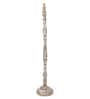 Blue Cotton Shade Novelty Floor Lamp Mango Wood Base