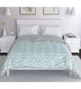 Blue Cotton Abstract 120 GSM Reversible Double Bed Dohar
