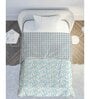 Blue Cotton Abstract 120 GSM Reversible Single Bed Dohar