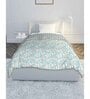 Blue Cotton Abstract 120 GSM Reversible Single Bed Dohar