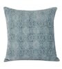 Blue Traditional Ethnic Cotton 12 x 12 Inches Cushion Cover