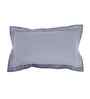 Blue Cotton Solid 14x24 inches Rectangle Cushion Cover