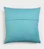 Blue Solid Cotton 16 x 16 Inches Cushion Covers (Set of 2)