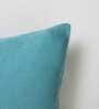 Blue Solid Cotton 16 x 16 Inches Cushion Covers (Set of 5)