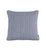 Blue Cotton Solid 18x18 inches Square Cushion Cover