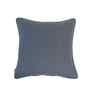 Blue Cotton Solid 18x18 inches Square Cushion Cover