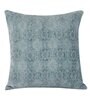 Blue Traditional Ethnic Cotton 20 x 20 Inch Cushion Cover