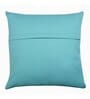 Blue Cotton Solid 20x20 inches Cushion Covers (Set of 2)