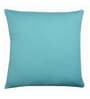 Blue Cotton Solid 20x20 inches Cushion Covers (Set of 2)