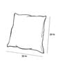 Blue Cotton Solid 20x20 inches Cushion Covers (Set of 5)