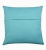 Blue Cotton Solid 20x20 inches Cushion Covers (Set of 5)