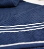 Blue Cotton Solid 500 GSM Bath Towel (1 Pc)