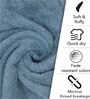 Blue Solid 550 GSM Cotton Bath Towel