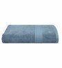 Blue Solid 550 GSM Cotton Bath Towel