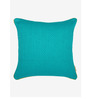 Solid Pattern Cotton Blue Cushion Cover 16 x 16 inches