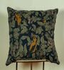 Blue Cotton Floral 20x20 Inches Cushion Cover